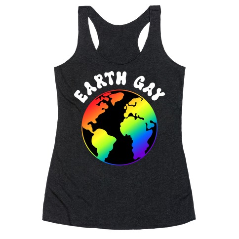 Earth Gay Racerback Tank Top