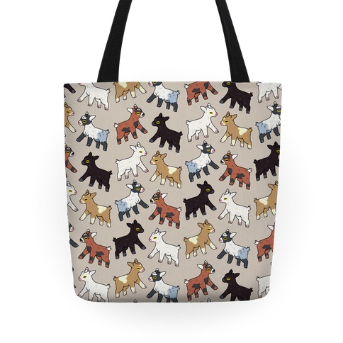 Baby Goats On Baby Goats Pattern Tote