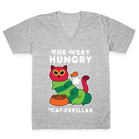 The Very Hungry Cat-erpillar V-Neck Tee Shirt