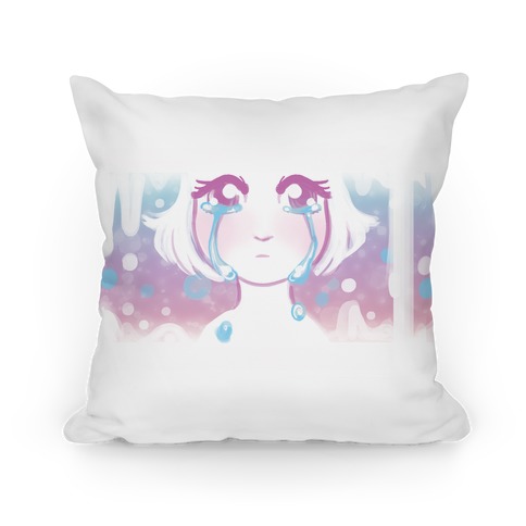 Anime Girl Tears Pillow