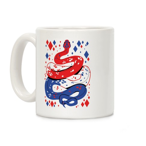 USA Red White And Blue Snake Coffee Mug