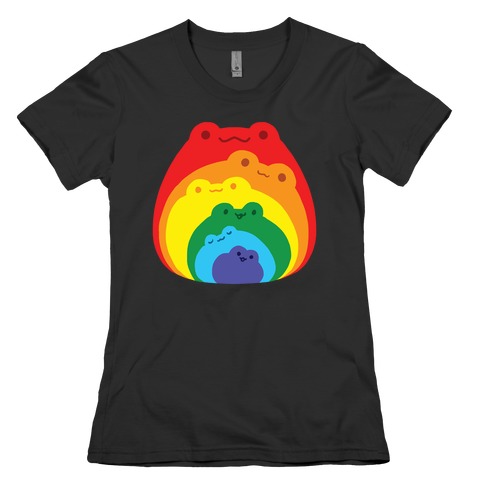 Frogs In Frogs In Frogs Rainbow Womens T-Shirt