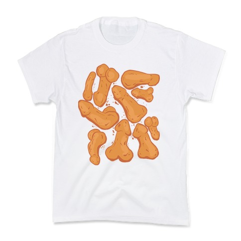 Penis Nuggets Pattern Kids T-Shirt