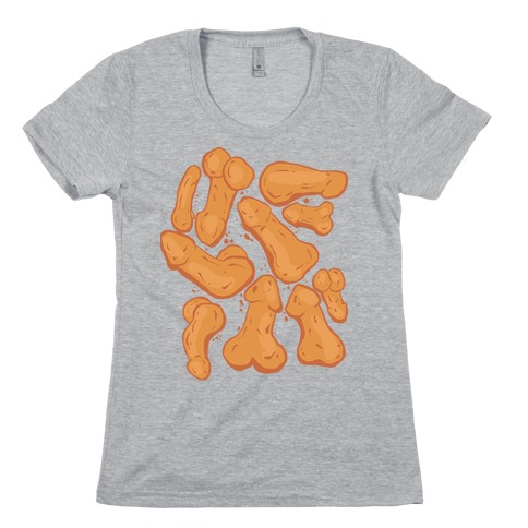 Penis Nuggets Pattern Womens T-Shirt