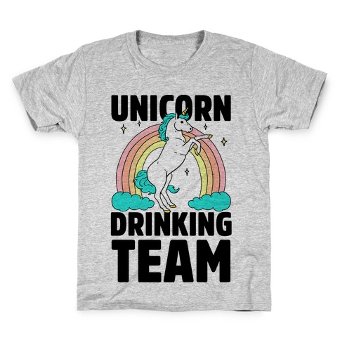 Unicorn Drinking Team Kids T-Shirt