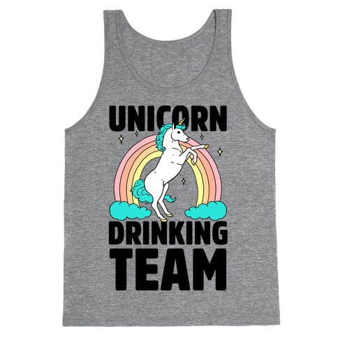 Unicorn Drinking Team Tank Top