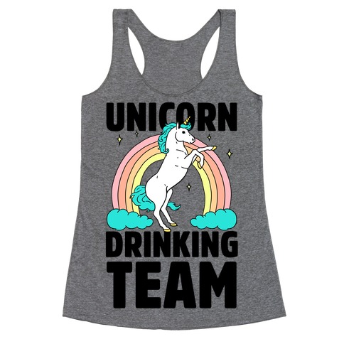 Unicorn Drinking Team Racerback Tank Top