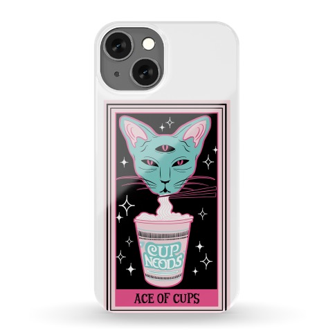 Creepy Cute Tarots: Ace of Cups (white) Phone Case