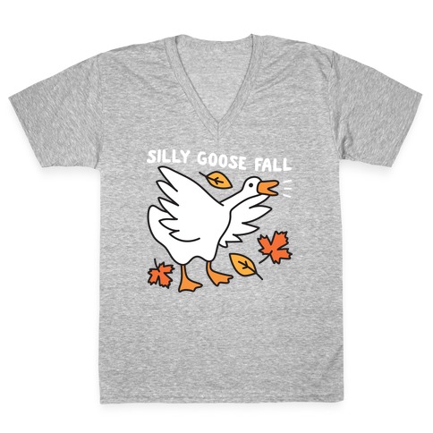 Silly Goose Fall V-Neck Tee Shirt