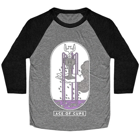 Ace of Cups Asexual Pride Baseball Tee