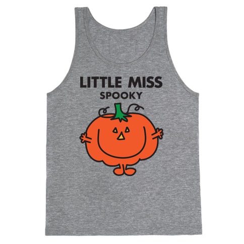 Little Miss Spooky Halloween Pumpkin Tank Top