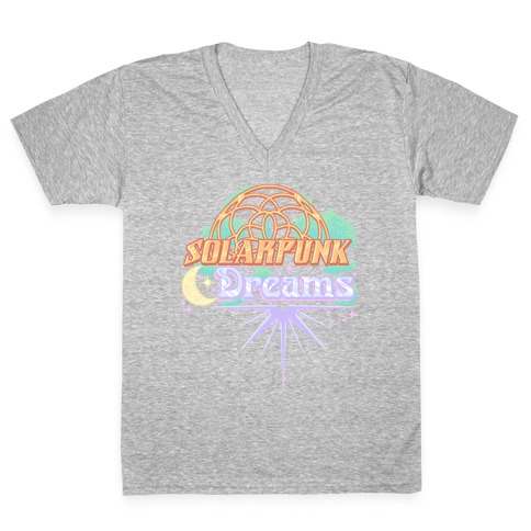 Solarpunk Dreams V-Neck Tee Shirt