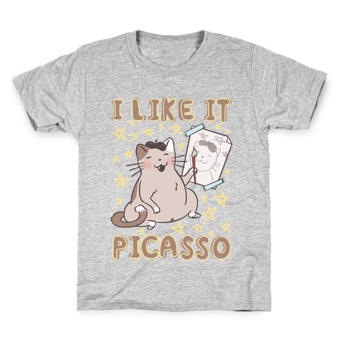 I Like It Picasso Cat Parody Kids T-Shirt