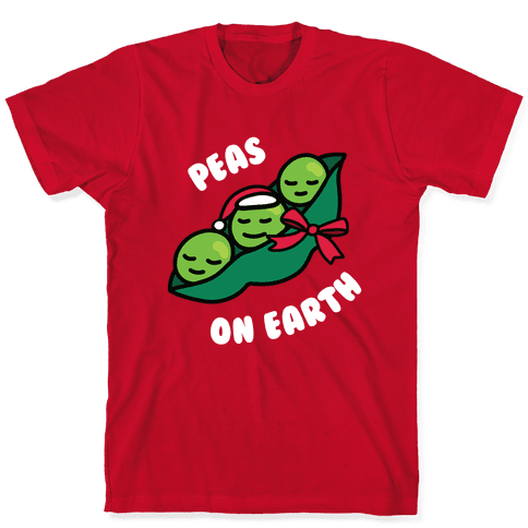 peas on earth t shirt