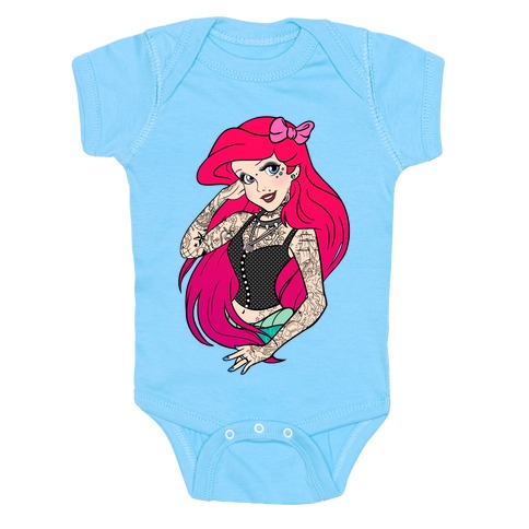 Punk Ariel Parody Baby One-Piece