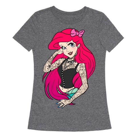 Punk Ariel Parody Womens T-Shirt