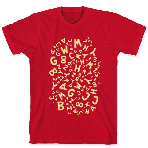Alphabet Soup Pattern T-Shirt