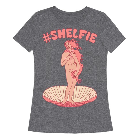 #Shelfie Venus Parody Womens T-Shirt