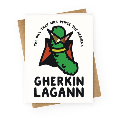 Gherkin Lagann Greeting Card
