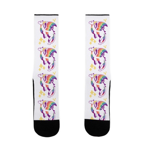 Gay Pride Dragon Sock