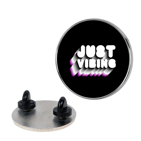 Just Vibing (Ace Pride) Pin