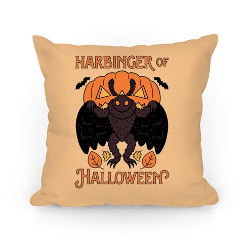 Harbinger of Halloween Mothman Pillow