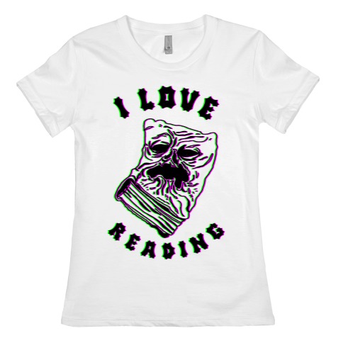 I Love Reading (The Necronomicon) Womens T-Shirt