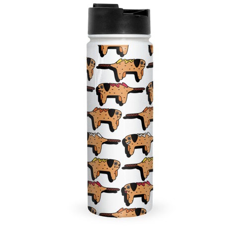 Corn Doggie Pattern Travel Mug