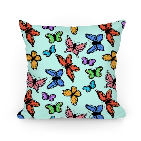 Hidden Penis Butterflies Pattern Pillow
