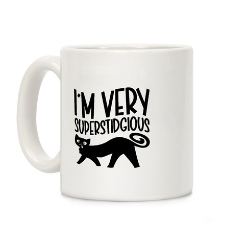Superstidgious Derpy Cat Parody Coffee Mug