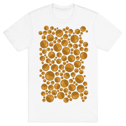 Basketballs Pattern T-Shirt