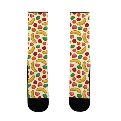 90's Fruit Candy Pattern Sock