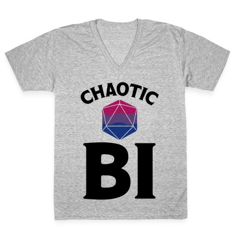 Chaotic Bi V-Neck Tee Shirt