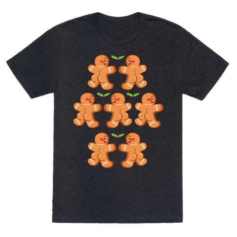 Gingerbread Butts Pattern T-Shirt