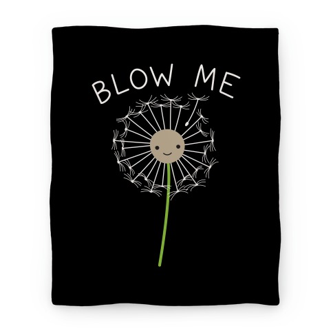 Blow Me Dandelion Blanket
