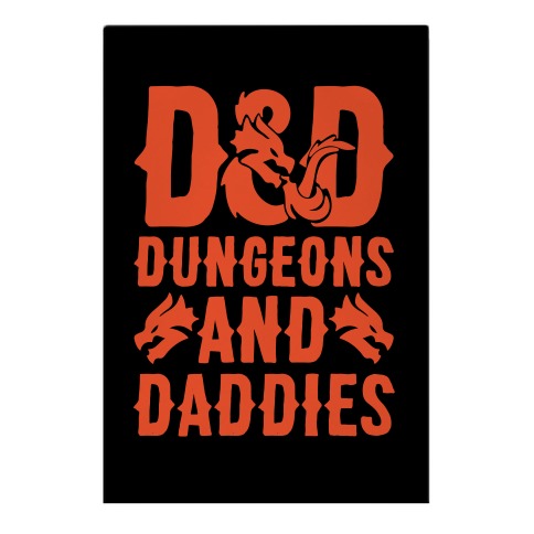 Dungeons and Daddies Parody Garden Flag