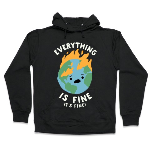 everything will be ok hoodie black