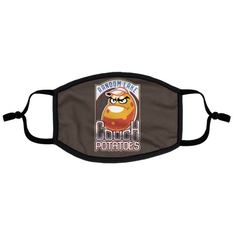 Couch Potatoes Fake Sports Team Flat Face Mask