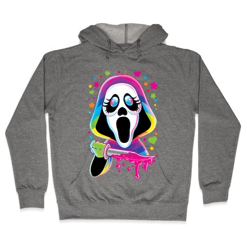 90's Rainbow Scream Hooded Sweatshirt