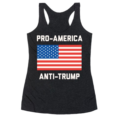 Pro-America Anti-Trump Racerback Tank Top