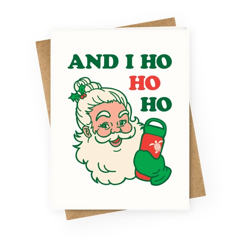 VSCO Santa Parody Greeting Card