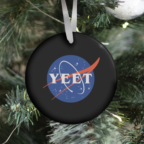 Yeet Nasa Logo Parody Ornament