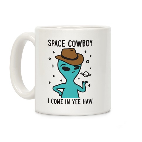 Space Cowboy Alien Coffee Mug