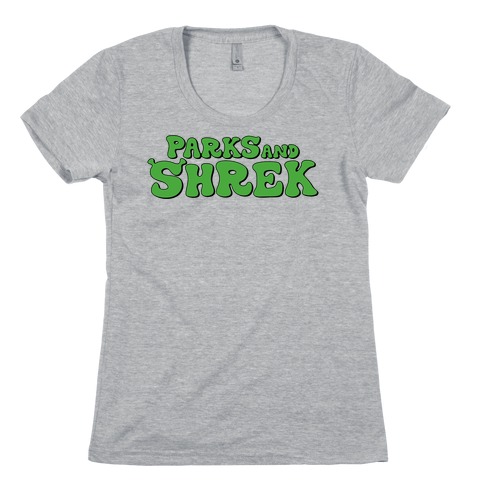 Parks and Shrek Parody Womens T-Shirt