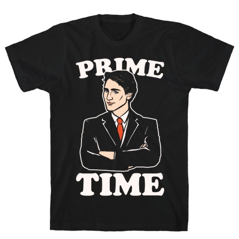 Prime Time White Print T-Shirt