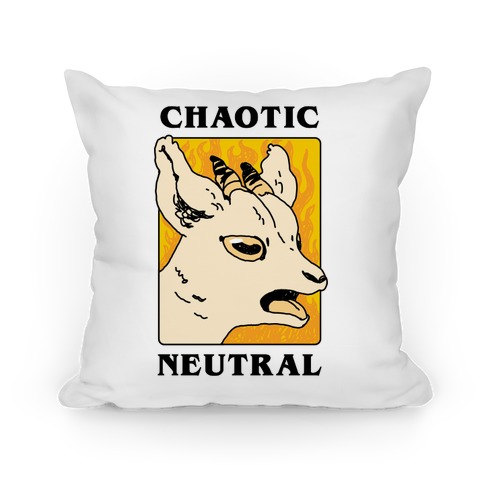 Chaotic Neutral Goat Pillow