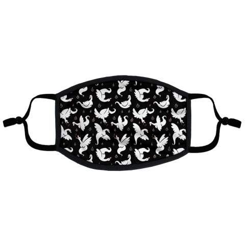 Goose Ghost Pattern Flat Face Mask