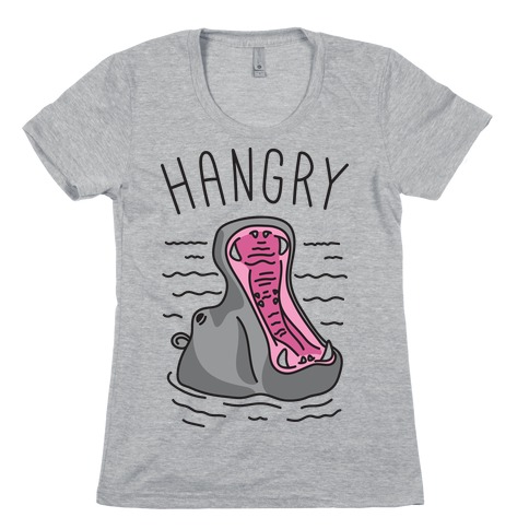 Hangry Hippo Womens T-Shirt
