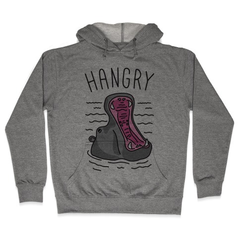 Hangry Hippo Hooded Sweatshirt