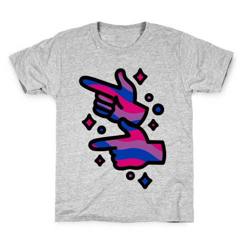 Bisexual Pride Finger Guns Kids T-Shirt
